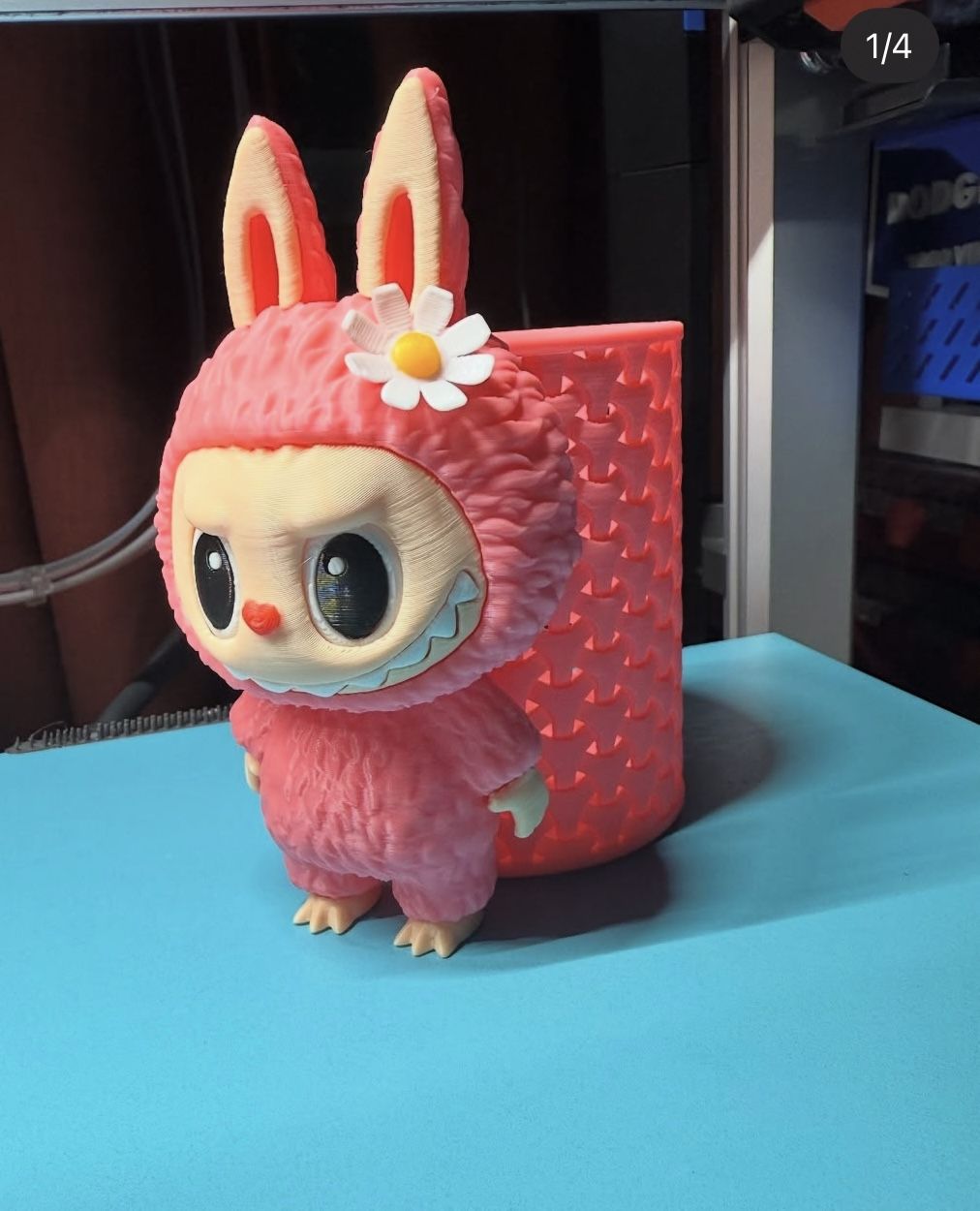 Labubu 3D Print Pencil Holder Or For Makeup Brushed