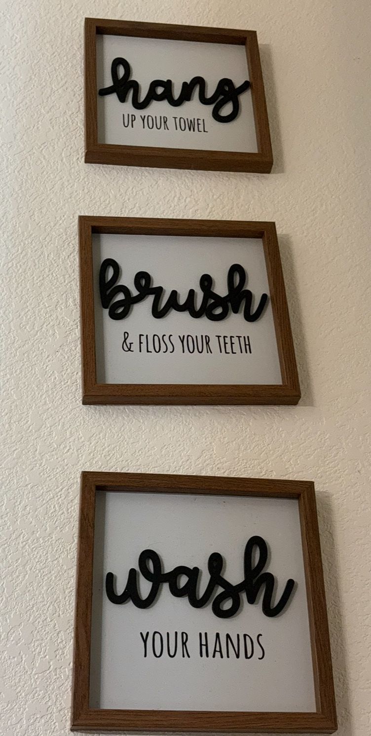 Restroom Wall Decor 