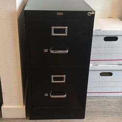 Black File Cabinet 