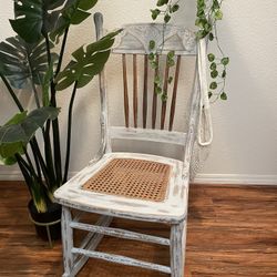 Vintage Chalk Paint Rocking Chair 