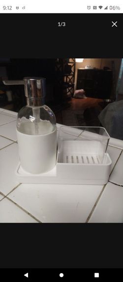 Dish Soap Caddy With Soap Dispenser And Sponge Holder