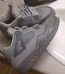Air Jordan Retro 4 Wet Cement Sneakers
