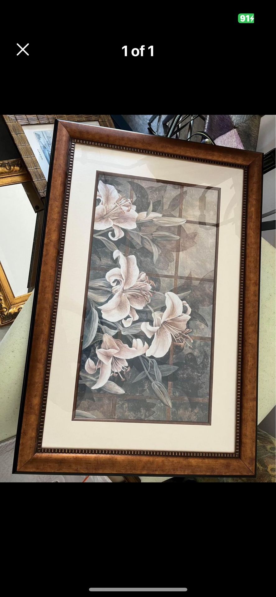 Flowers Art Print In Frame