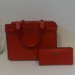 Orange Kate Spade purse