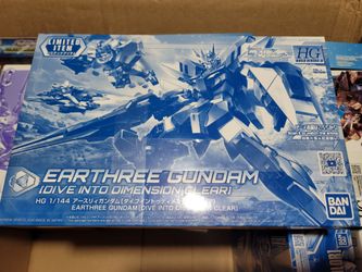 Bandai HG Gundam Base Limited Earthree Gundam Dive Into Dimension Clear Version