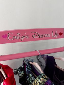 Emily’s dress up child clothing rack