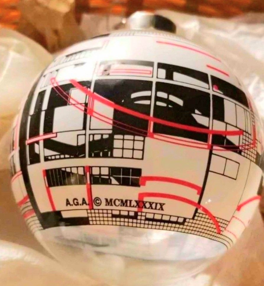 1989 Richard Meier Architectural Collage American Glass Art Collectible Ornament