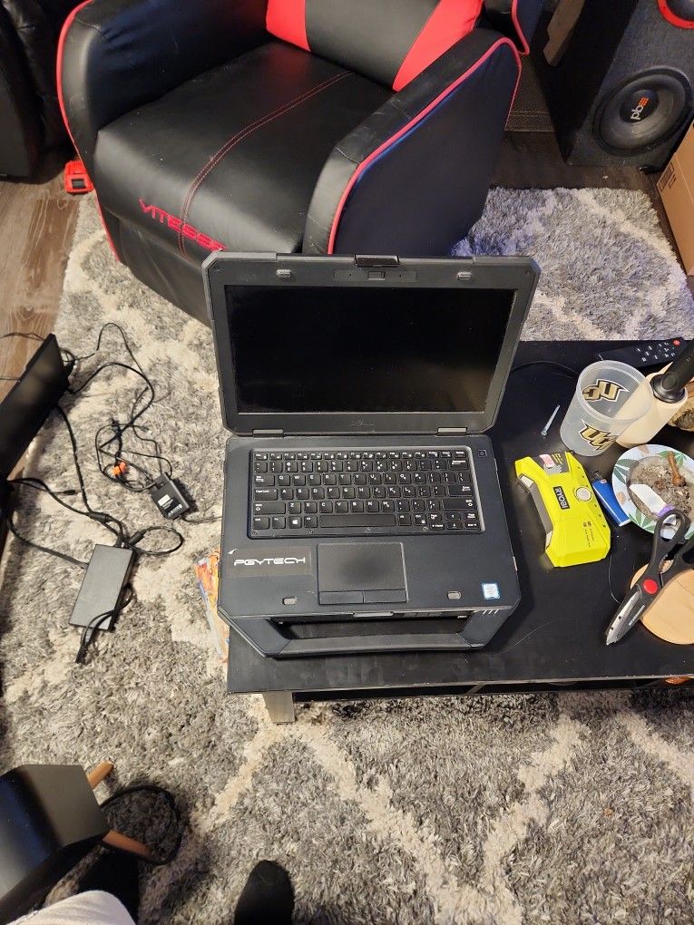 Dell rugged laptop and fold foldable extended monitors *optional*