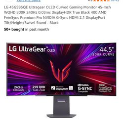 LG Ultragear 45” 1440p OLED Gaming Monitor