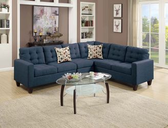 Brand New Blue Sectional Sofa