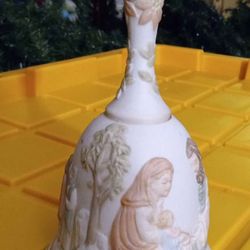 Signed Vintage Lefton China Hand Painted Music Bell