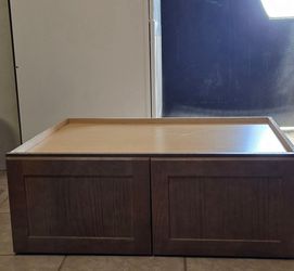 Wood Shaker Style Kitchen Wall Bridge Cabinet