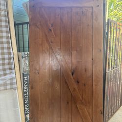 Barn door solid wood 42”x84x with hardware included