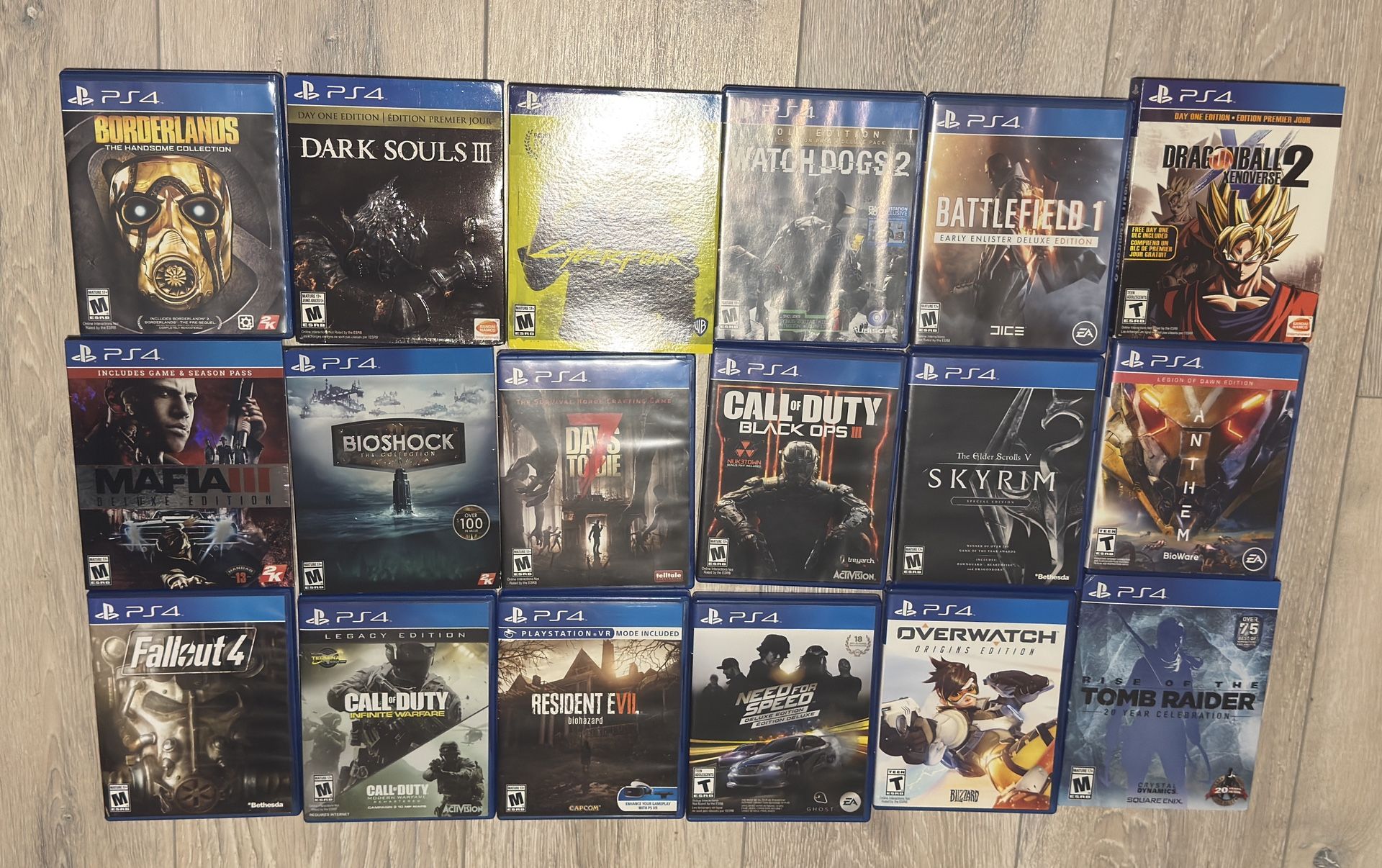 PS4 Games Lot