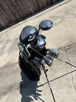 Left Handed Callaway Extreme golf bag set