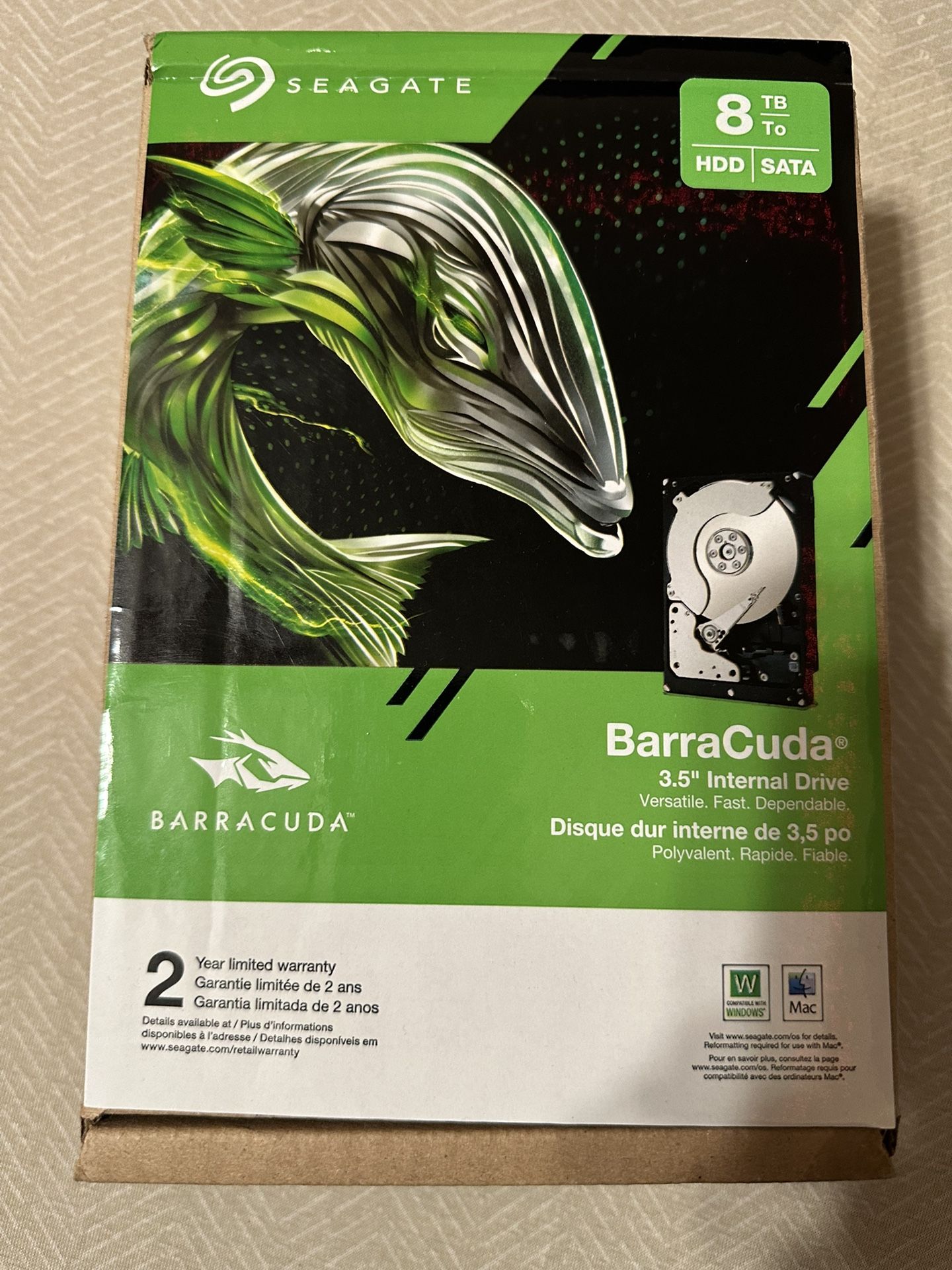 Seagate Barracuda 8tb Internal Hard Drive 