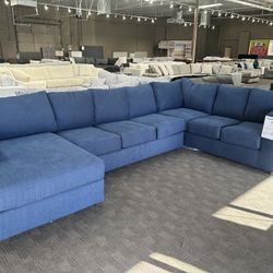 Big New Blue Sectional Couch