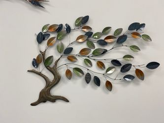 38 inch Metallic Metal Wall Decor - Tree of Life