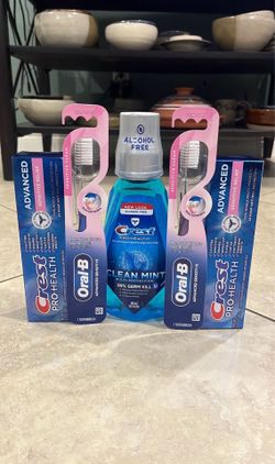 Crest Sensitive, OralB Advanced Sensitive Toothbrush