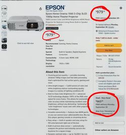 Epson EX3(contact info removed) XGA 3600 Lumens 3LCD Projector H975A