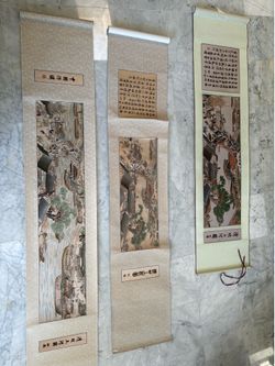 14 Chinese art scrolls