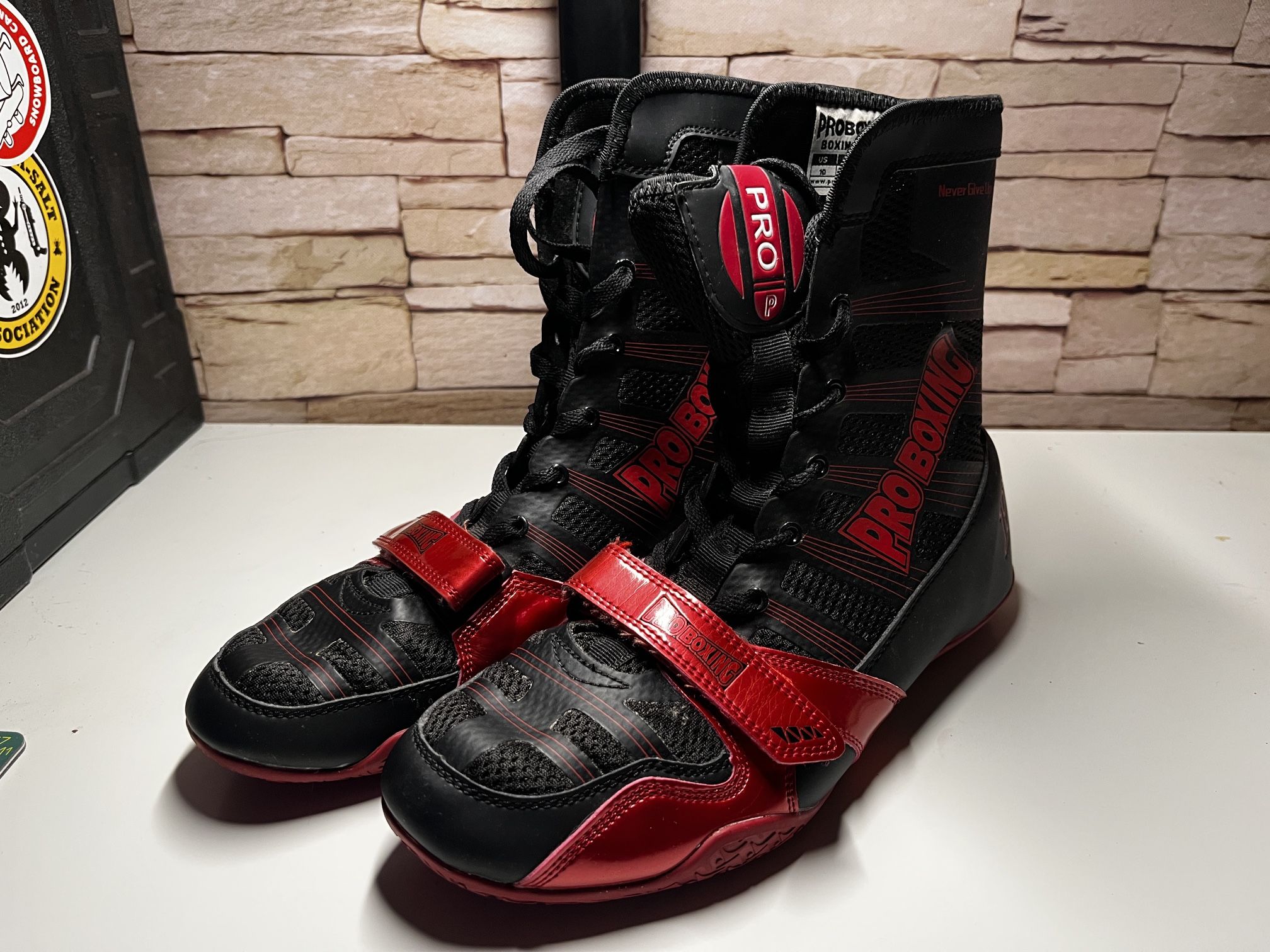 Pro Boxing Shoes Red/Black
