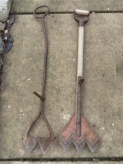 Antique Manual Turf Or Sod Cutter Edger Edging Gardening Landscape Tools