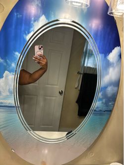 Beach themed mirror