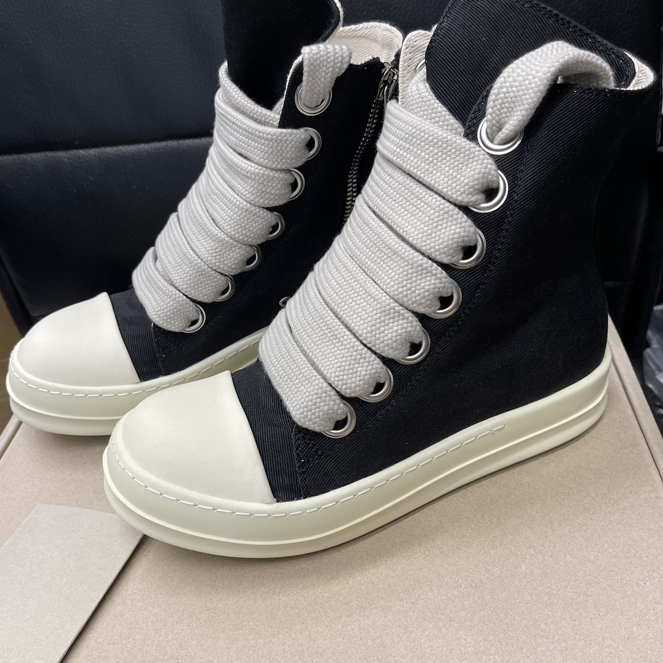 Rick Owens DRKSHDW Strobe Cotton Denim High 