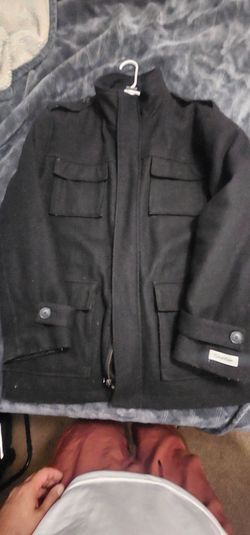 Men’s Calvin Klein Wool Blend Field Jacket - Black (Xl])