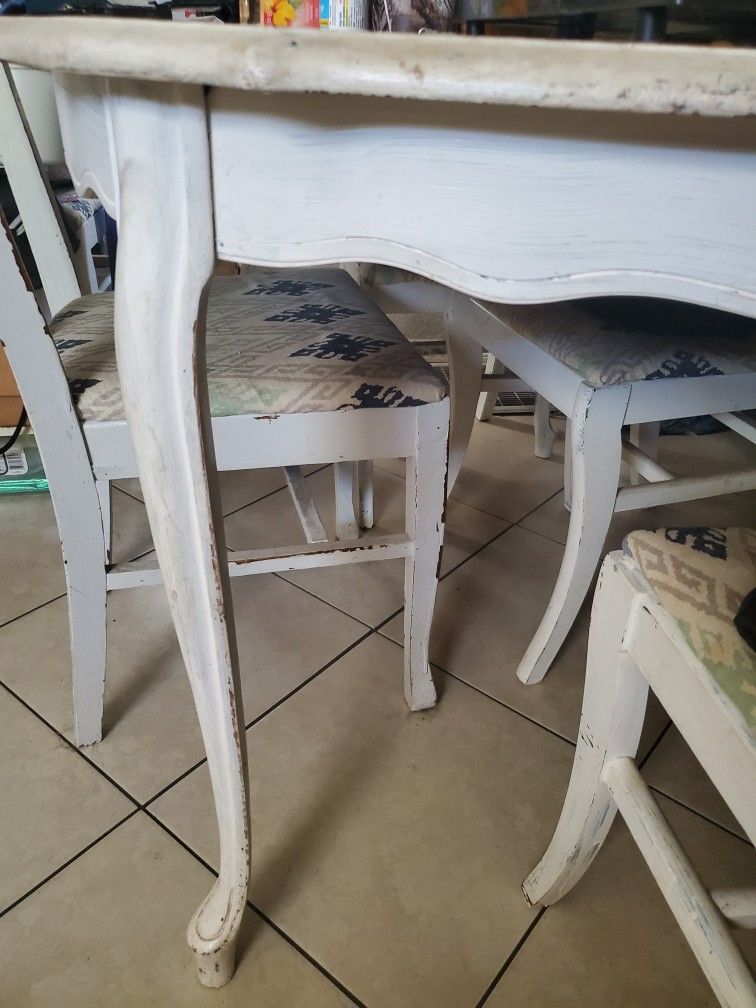 White Kitchen Table