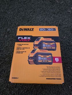 Packages of 2 dewalt batteries of 6ah new firm price