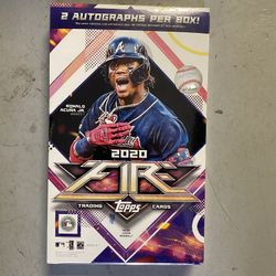 2020 Topps Baseball Fire Mega Box, 2 Autos Per Box