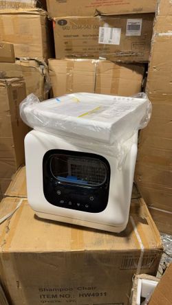 Countertop Dishwasher 6 Washing Programs & Hot Drying Dish Washer with 360Dual Spray with Child Lock&Delayed Start Portable Dishwasher