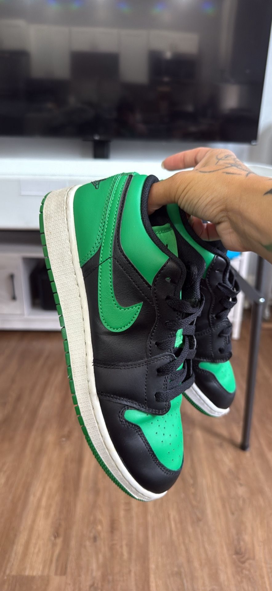Jordan 1 Low lucky green