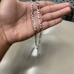 925 Silver Chain And Bracelet 