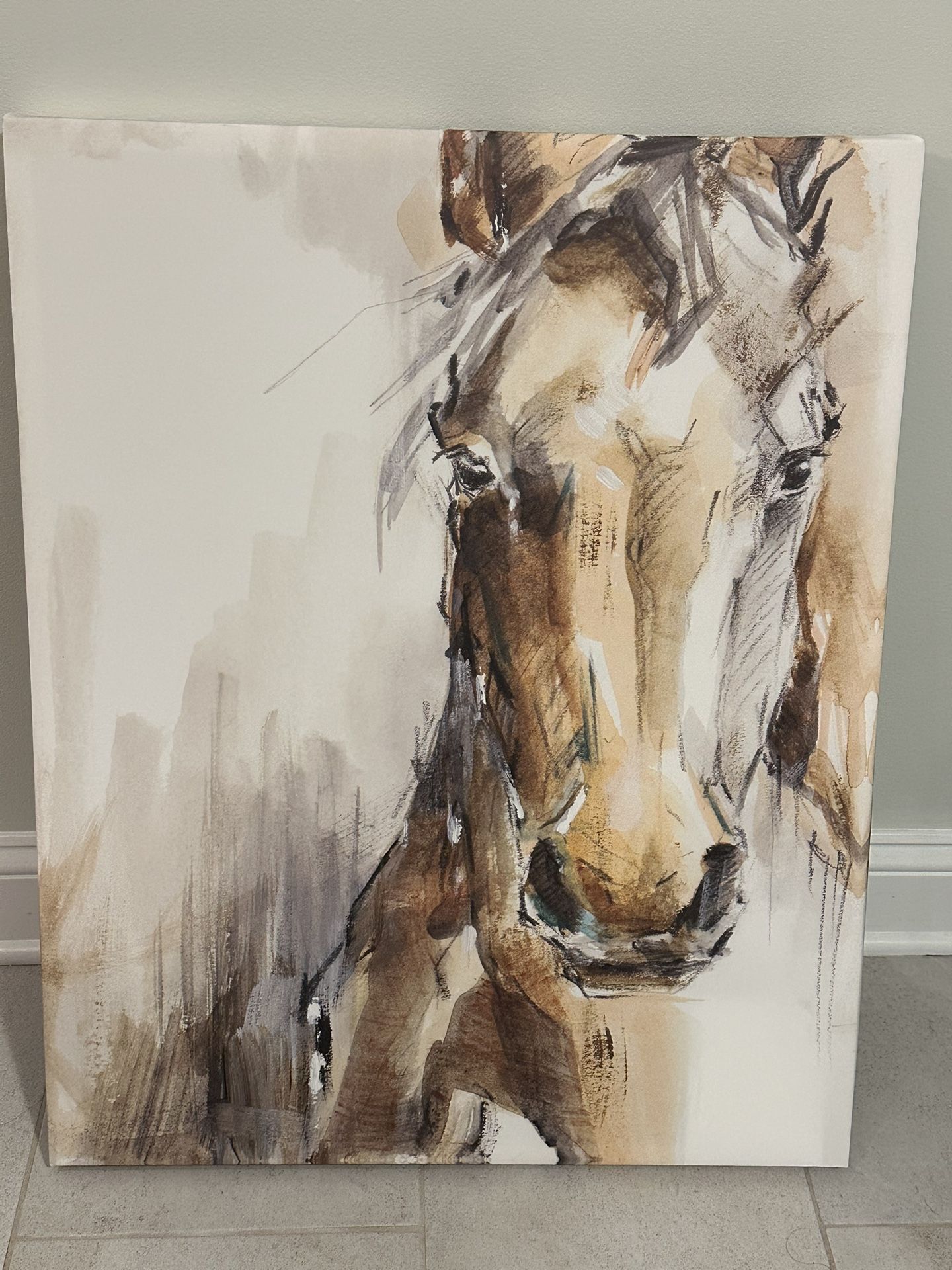 Stupell Industries Horse Portrait Canvas