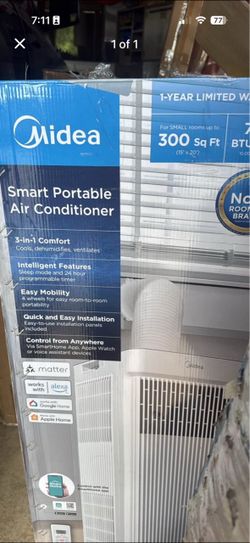 Midea Smart Portable Air Conditioner 300 Sq Ft