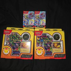 Pokemon Journey together booster bundle and pokemon day box