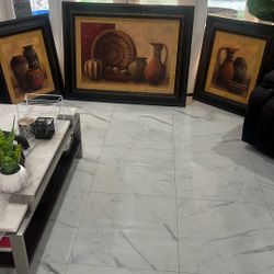 Three Piece Set Pottery Art