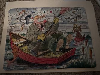 Antique hunter Puzzle 1933 Acron Paper Co. 