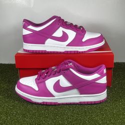 Nike Dunk Low Fuchsia Pink FJ0704-100 GS Size 7Y