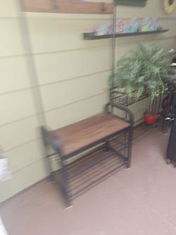 72x28x14 hallway coat and shoe  shelf/ organizer