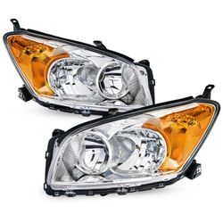09-12 Toyota RAV4 New Pair Of Headlights Chrome Par De Faros Para 2009-2012 RAV4