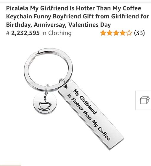 Valentine's Day Special! Sweet Keychain Gift. New In Gift Bag.