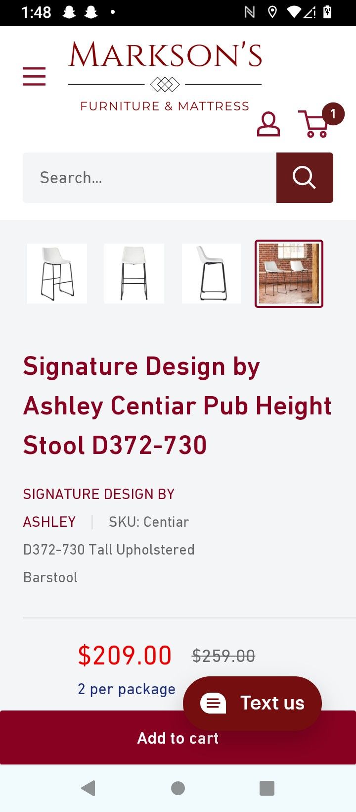 Signature Design By Ashley Centiar Bar Stools