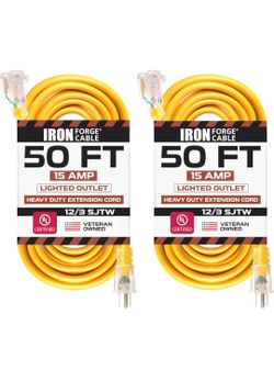 IRON FORGE CABLE 50 FT – 2 PACK – BRAND NEW / NUEVOS