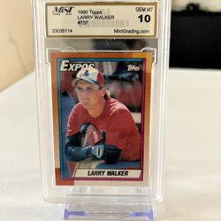 Baseball Card: 1990 Topps Larry Walker #757
