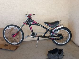 2004 schwinn occ black and pink and green