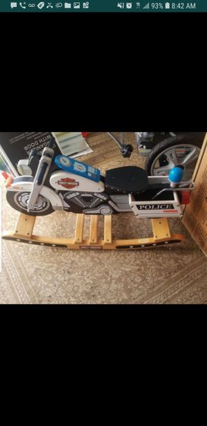 Photo Harley kids wooden rocker